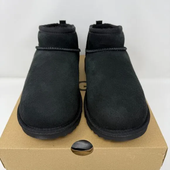 UGG Kids' Classic Ultra Mini Boots Black Size 6 – New in Box