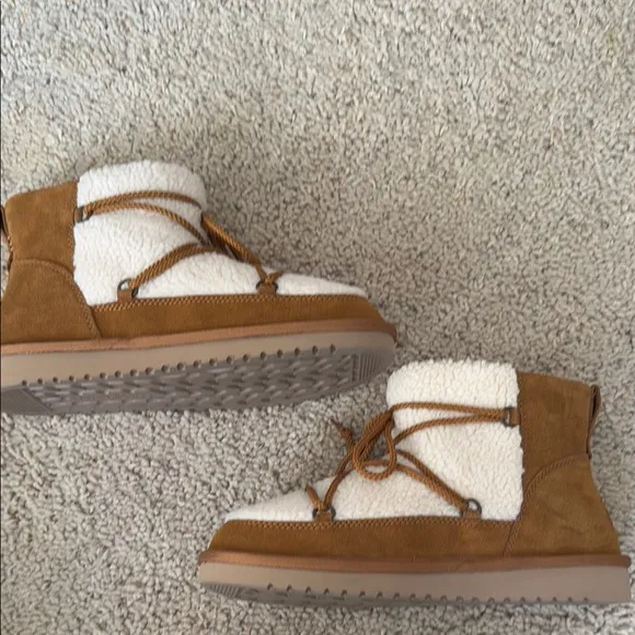 Ugg Koolaburra Michon Mini Suede Ankle Boots Shoes