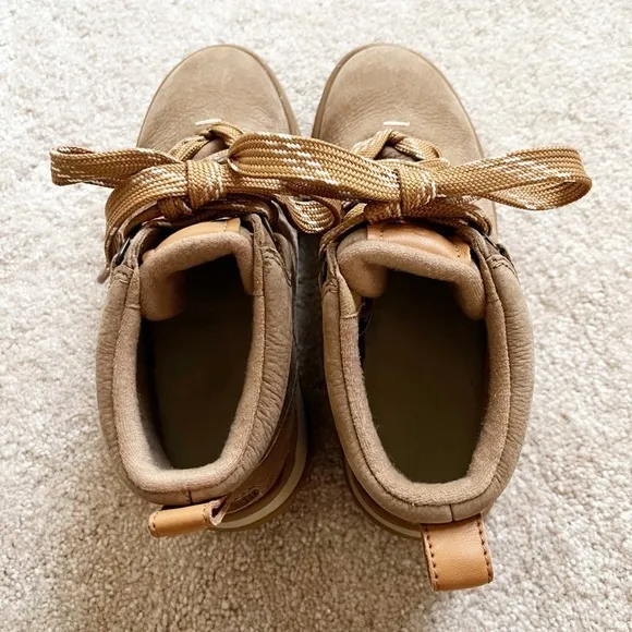 Ugg Lakesider Ankle Sneaker Boots in Chesnut Leather Sz 5
