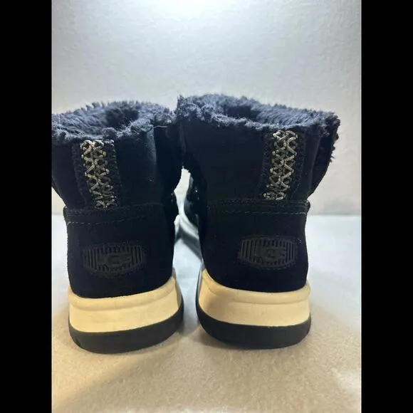 UGG LAKESIDER HERITAGE LACE 1143836 BLACK W SIZE 8 BOOTS