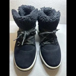 UGG LAKESIDER HERITAGE LACE 1143836 BLACK W SIZE 8 BOOTS