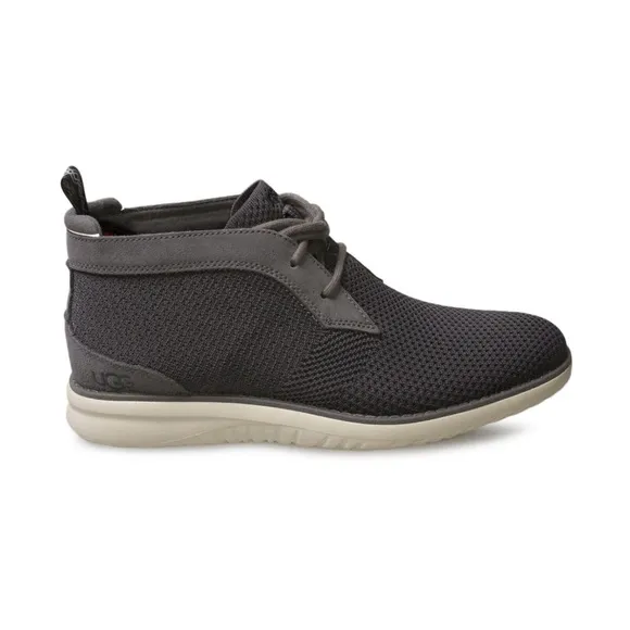UGG Men's Union Chukka HyperWeave Chukka Boot - Size 11 Dark Grey