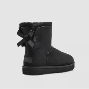 UGG Mini Bailey Bow II black Women SIZE 8 new