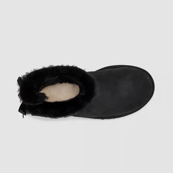 UGG Mini Bailey Bow II black Women SIZE 8 new