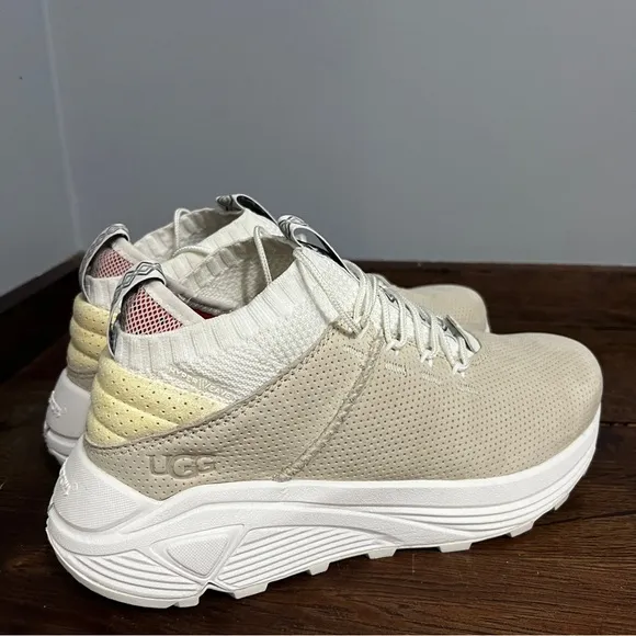 UGG Miwo Sport High Hyperweave Trainer beige Shoes Vibram  Men’s Sz 7