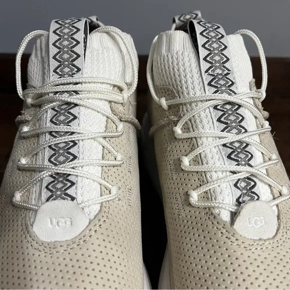 UGG Miwo Sport High Hyperweave Trainer beige Shoes Vibram  Men’s Sz 7