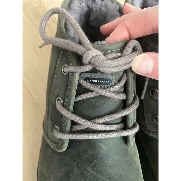 UGG Neumal chukka boots men’s size 11 gray leather waterproof lace up
