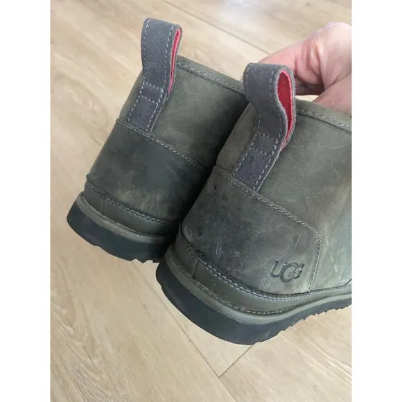 UGG Neumal chukka boots men’s size 11 gray leather waterproof lace up