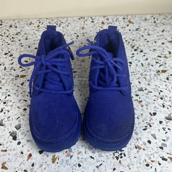 Ugg Neumel II Kid's Suede Boot in Blue