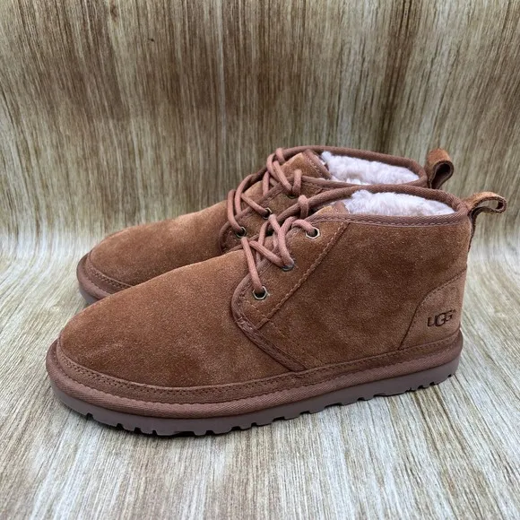 UGG Neumel Women's Size 8 Chestnut Brown Suede Slip On Booties Shoes 1094269