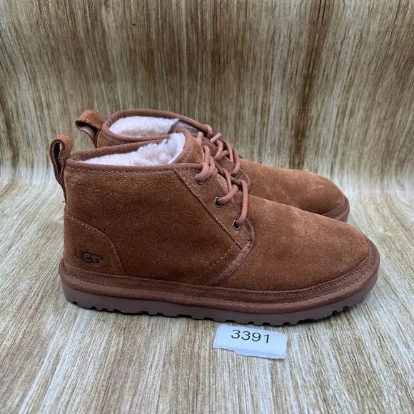 UGG Neumel Women's Size 8 Chestnut Brown Suede Slip On Booties Shoes 1094269