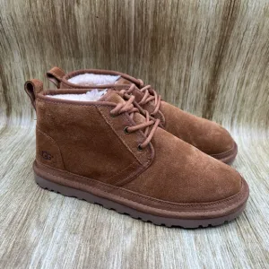 UGG Neumel Women's Size 8 Chestnut Brown Suede Slip On Booties Shoes 1094269