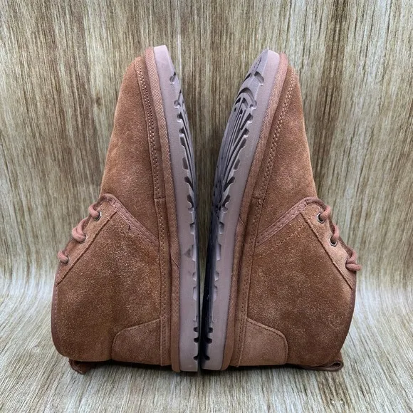 UGG Neumel Women's Size 8 Chestnut Brown Suede Slip On Booties Shoes 1094269