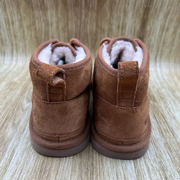 UGG Neumel Women's Size 8 Chestnut Brown Suede Slip On Booties Shoes 1094269