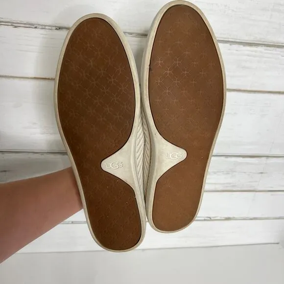 Ugg Sammy Breeze Slip On Sneaker White Shoe Size 10