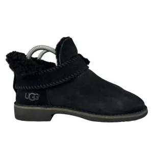 Ugg Shoes Women 6 McKay 1012358 Black Suede With Faux Fur Lining Boot