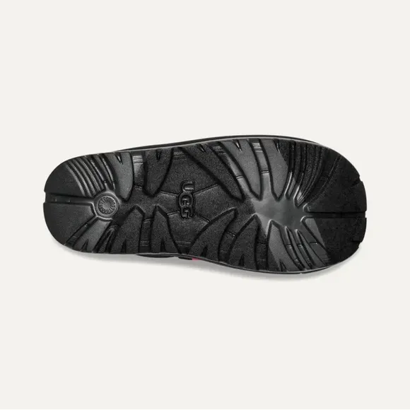 Ugg Spaceslider Tech Slide Platform‎ Slipper Shoes Black Pink Size 8 NEW