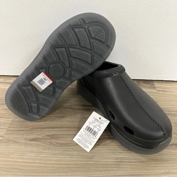 UGG TASMAN SPORT LOAFERS SHOES SLIPPERS BIG KIDS SIZE 3 BLACK 1136525K NWOB
