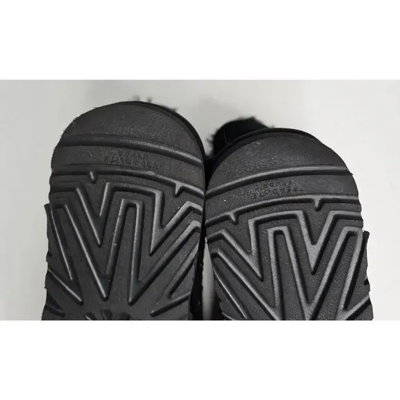 UGG WOMEN CLASSIC GALAXY BLING MINI BLACK SUEDE BOOTS SIZE 7 1103799 EUC