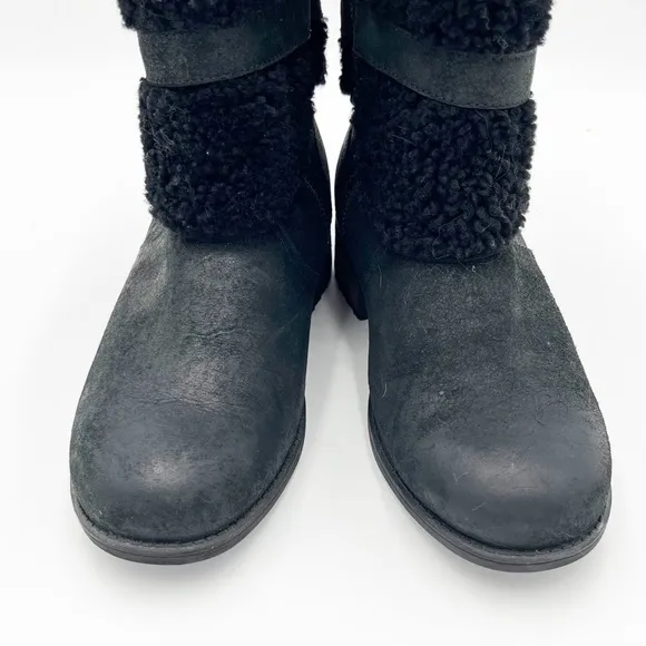 UGG WOMEN'S BLAYRE II WATER RESISTANT BOOTS Black Size 8