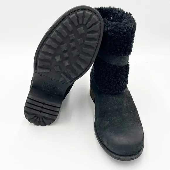 UGG WOMEN'S BLAYRE II WATER RESISTANT BOOTS Black Size 8