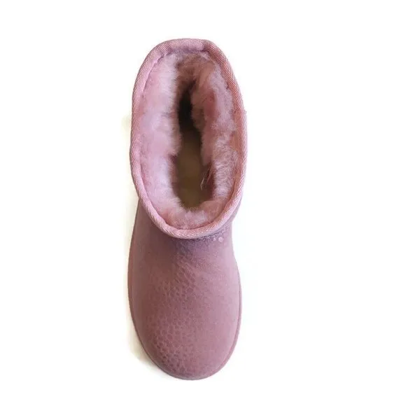 UGG Womens Size 8 Classic Mini Sparkle Spots Fashion Boots Shell Pink 1120893
