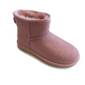 UGG Womens Size 8 Classic Mini Sparkle Spots Fashion Boots Shell Pink 1120893