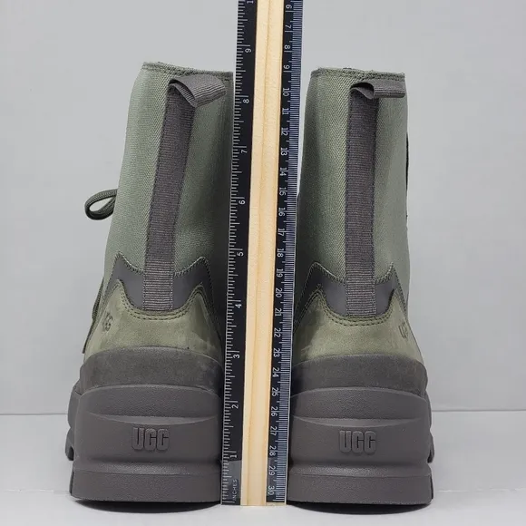 UGG Women's Size 9.5 The Lug Waterproof Combat Boots Moss Green 1143833 New