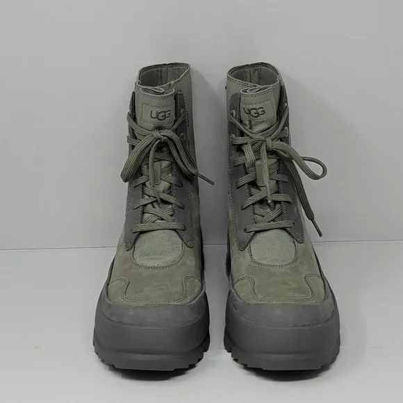 UGG Women's Size 9.5 The Lug Waterproof Combat Boots Moss Green 1143833 New