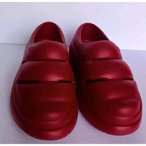 Ugg Women's Sport Yeah Clog Shoes Red Size 10 Stacked Platform  Casual Leisure