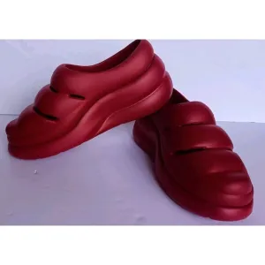 Ugg Women's Sport Yeah Clog Shoes Red Size 10 Stacked Platform  Casual Leisure