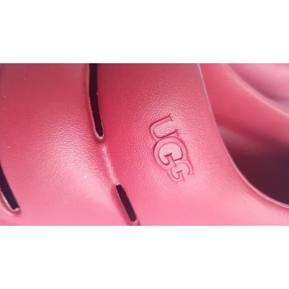 Ugg Women's Sport Yeah Clog Shoes Red Size 10 Stacked Platform  Casual Leisure