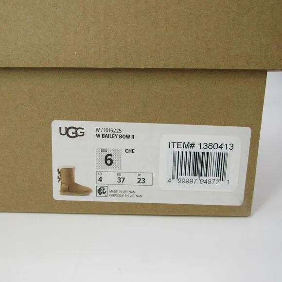 UGG BAILEY BOW ll SHEEPSKIN WOMEN'S BOOTS IN CHESTNUT