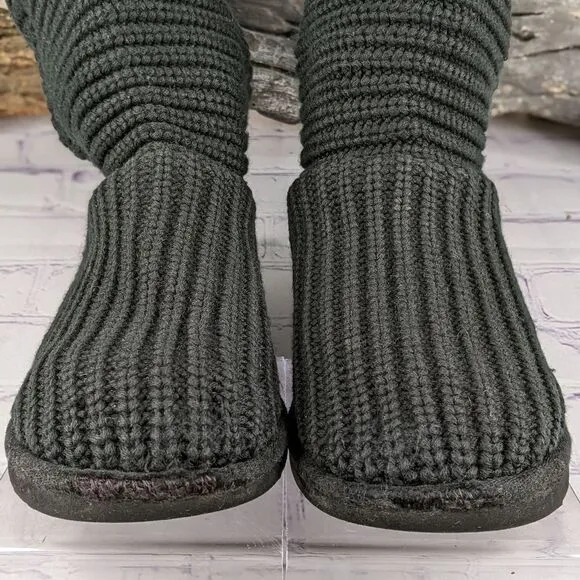 UGG® Classic Cardy Button Detailed Knit Boots