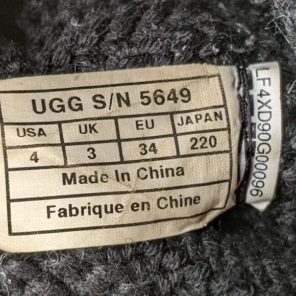 UGG® Classic Cardy Button Detailed Knit Boots