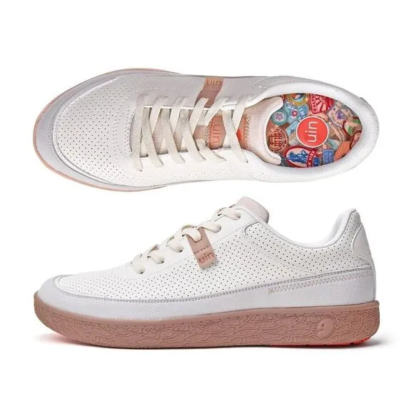 UIN Men's Sneaker Lace-up Comfort Walking Shoes ( Avila 3 - WHITE SMOKE)