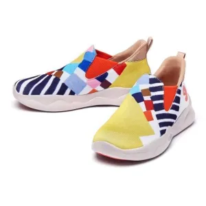 UIN Men's Sneakers Lightweight Walking Comfy Shoes (Piano Keys Mijas II)