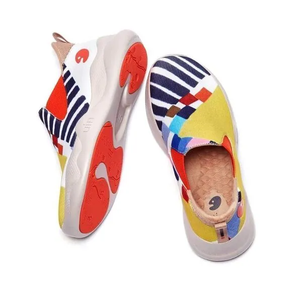UIN Men's Sneakers Lightweight Walking Comfy Shoes (Piano Keys Mijas II)