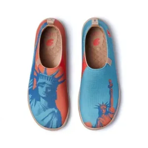UIN Men's Walking Shoes Slip On knit Loafers (The Land of Liberty Toledo I )