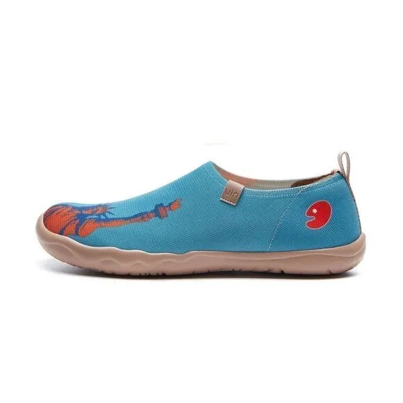 UIN Men's Walking Shoes Slip On knit Loafers (The Land of Liberty Toledo I )