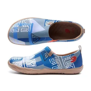 UIN Men's Walking Shoes Slip On Loafers (EGYPTIAN SYMBOLS Toledo I )
