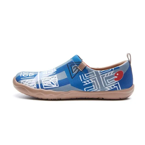 UIN Men's Walking Shoes Slip On Loafers (EGYPTIAN SYMBOLS Toledo I )