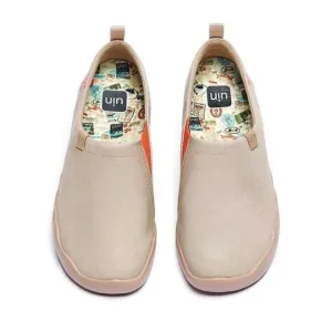 UIN Men's Walking Shoes Slip On Loafers (Toledo Oxford Tan)