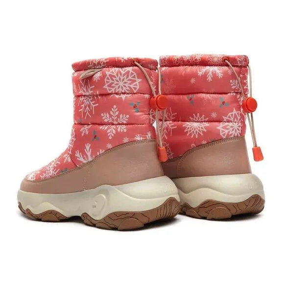UIN Women's Snow Boots Walking Casual Travel Hiking Shoes(Winter Orange )No Box