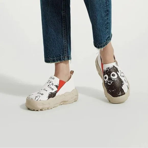 UIN Women's Walking Travel Shoes Casual Sneaker Toledo ⅩⅢ(I'm Fine 4)133 Size9.5