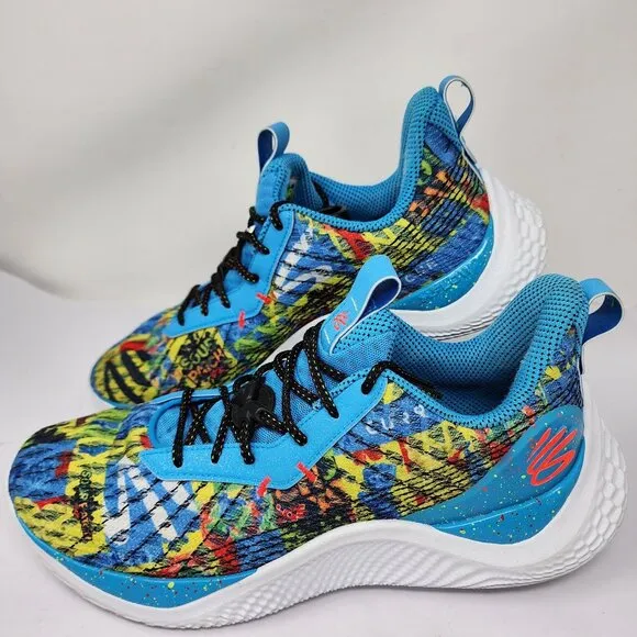 Under Armour Curry Flow 10 Sour Patch Kids sweet Basketball Shoes Men Size 14