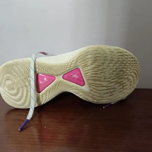 Under Armour Curry Flow 9 Sesame Street Pink Abby Cadabby Youth Size 4