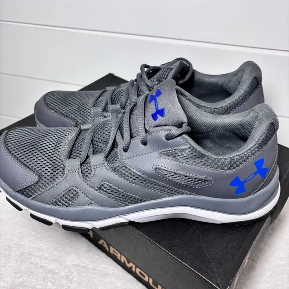 Under Armour Men's Multi-sport Gray Blue Training Shoes Size 11