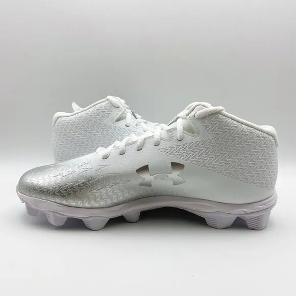 Under Armour Mens Spotlight Fran RM 4.0 Football Cleats US 13M EU 47.5 White EUC