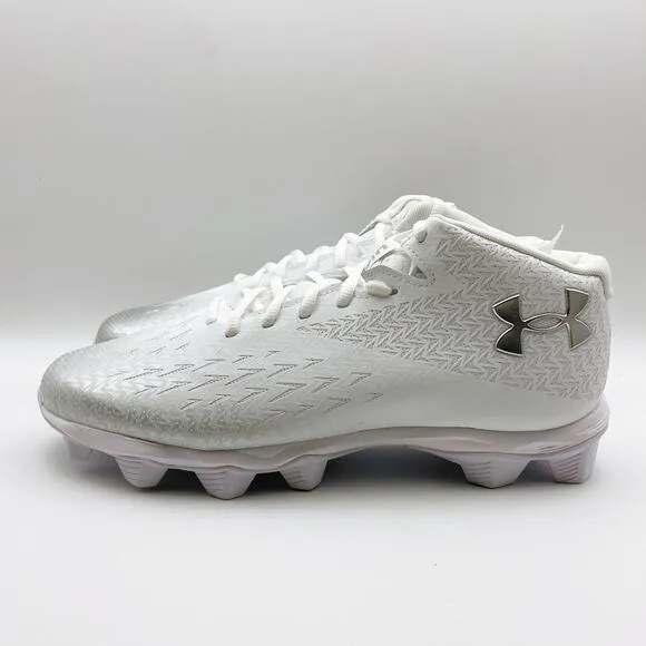 Under Armour Mens Spotlight Fran RM 4.0 Football Cleats US 13M EU 47.5 White EUC